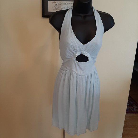 Brand New Pretty Mint Kendall & Kylie Classic Halter Mini - Picture 1 of 8